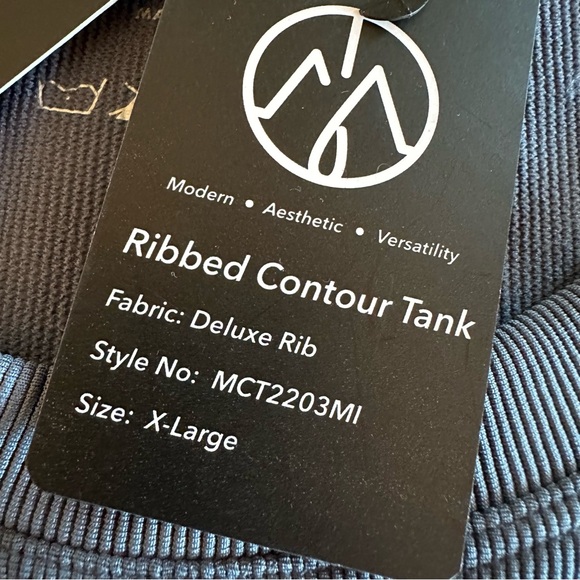 Move Theology Ribbed Contour Tank Size XL Blueish Gray - Picture 11 of 11
